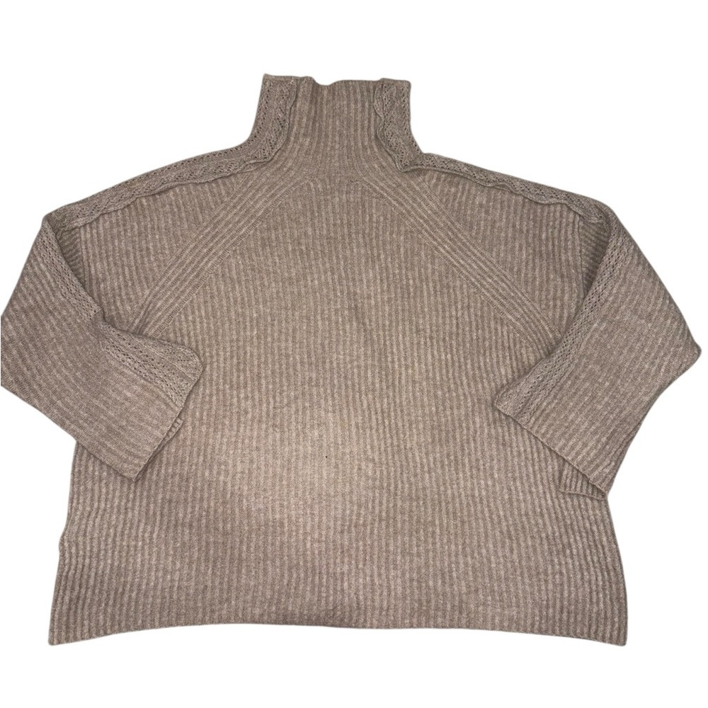3.1 Phillip Lim Taupe Lace Detail Pullover Sweater Size XS - Picture 7 of 12